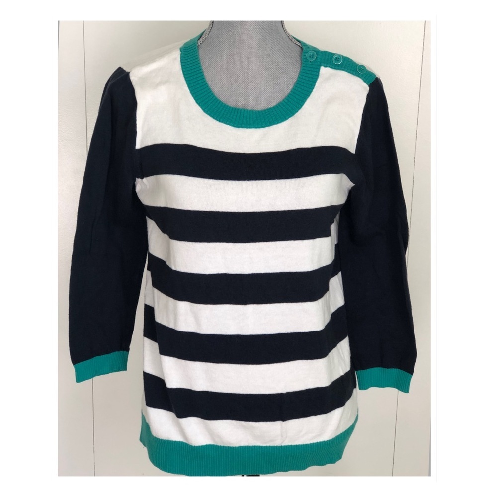GAP NAVY/WHITE STRIPED SWEATER